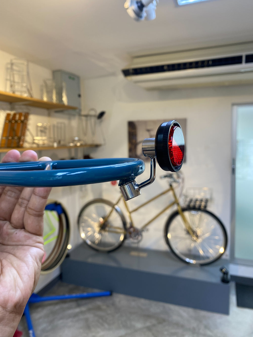 Stainless light mount for Moulton (NS, Am20)